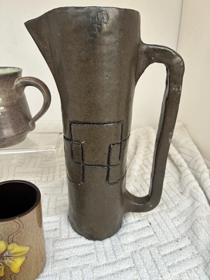 Job Lot Of Studio Pottery Vases And And Bits Some Signed - Image 3 of 4