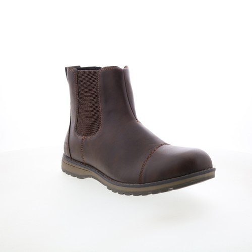 Eastland Drew Twin Gore 4715-12 Mens Brown Synthetic Slip On Chelsea Boots - Picture 2 of 8