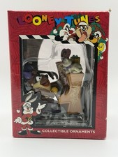 Vintage Looney Tunes Matrix Mrs Taz Playing Piano Christmas Ornament 1996