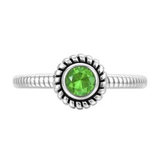 Natural Green Onyx 925 Sterling Silver Ring s.8 Jewelry R-1045