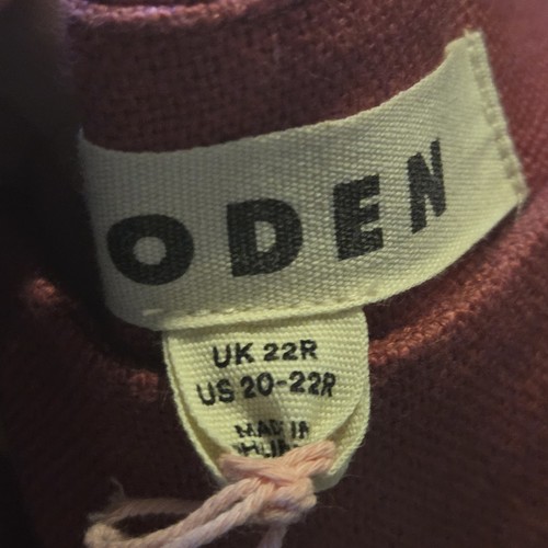 Boden Greenwich Sailor Trouser Pant Linen Blend Wide Leg Terracotta Sz 20-22 NWT - Picture 10 of 10