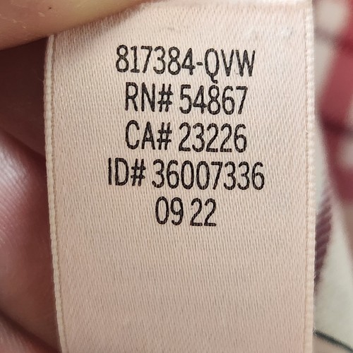 Victoria's Secret karierter Pyjama Damen Gr. Medium weiß rot pfefferminz Set weich - Bild 17 von 22