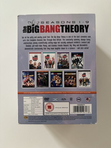 THE BIG BANG THEORY SEASON 1-2-3-4-5-6-7-8-9 - DVD - Foto 3 di 7