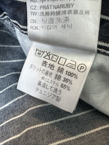 Carhartt WIP Orlean Stripped Blue Pants Men Size 30X32 Ships From USA - Picture 16 of 16