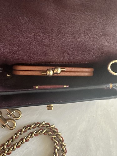 COACH 1941 BLACK/MULTI TEA ROSE DINKIER 10510 EUC RARE! - Picture 14 of 20