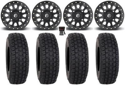 Fuel Vector Bdlk 15'' Wheels Bk 37'' RX600 Tires Can-Am Renegade Outlander