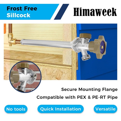 8-inch Anti-Siphon Frost Free Sillcock, Quater Turn 3/4-Inch Hose Bibb x 1/2-... - Picture 5 of 5