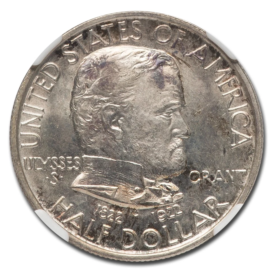 1922 Grant Memorial Half Dollar Commem MS-66 NGC - Image 2 of 3