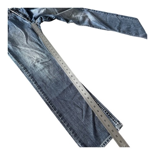 Vintage Men’s Rip curl Y2K Straight Leg Blue Denim Jeans Size 32x33 Preowned - Picture 11 of 11