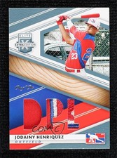 2020 Panini Elite Extra Edition DPL Material Platinum 1/1 Jodainy Henriquez 2d9
