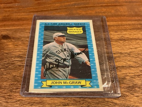 1972 Told Gold Baseball All-Time Greats #3 John McGraw NMT MINT - Picture 2 of 3