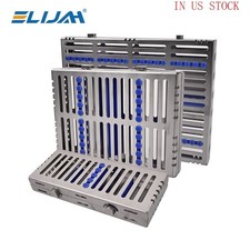 Dental Autoclavable Sterilization Cassette Rack Box Tray for 5/10/20 Instrument