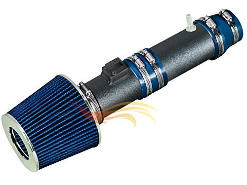 BCP RW AZUL para 09-13 Pilot/Ridgeline y 07-13 Odyssey/MDX Kit de admisión de aire + Filtro Foto 2 de 3