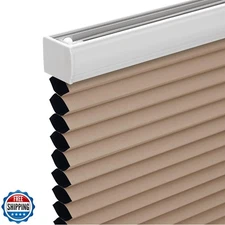 Changshade Cordless Cellular Shades, Blackout Honeycomb Shades for Windows, P