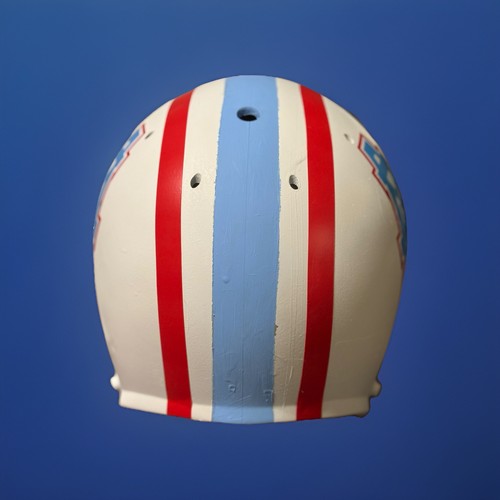 Pair Of Throwback Houston Oiler’s Full Size Football Helmets - Picture 3 of 9