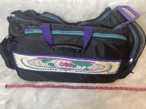 OGIO Golf Tennis Duffle Gym Bag Purple Turquoise 27" Vintage - Picture 10 of 12