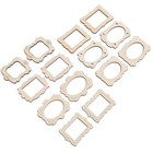 40 Pcs Wood Wooden Photo Frame Accessories Picture Craft Bulk Mini Frames