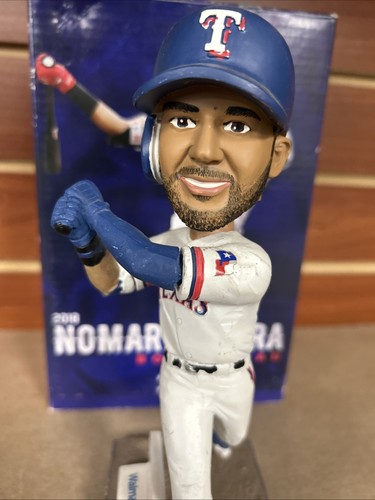 NOMAR MAZARA BOBBLEHEAD 2018 Texas Rangers MLB Baseball Coca-Cola **NO BAT** - Picture 5 of 11