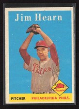 1958 Topps #298 Jim Hearn - EX/EX+ Set Break!