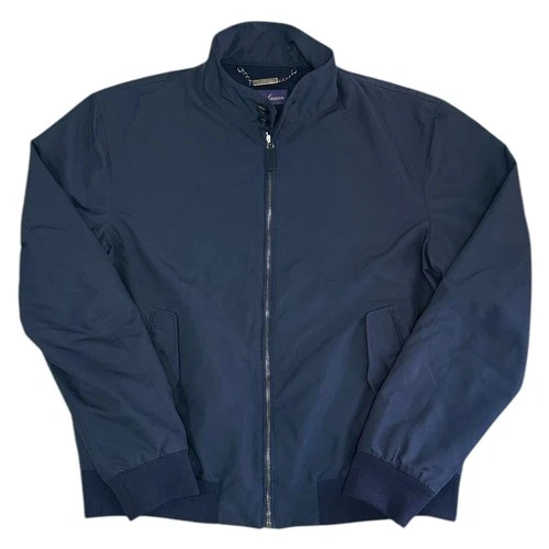 Ralph Lauren Bomber Jacket Made In Italy Label Purple Mens XL