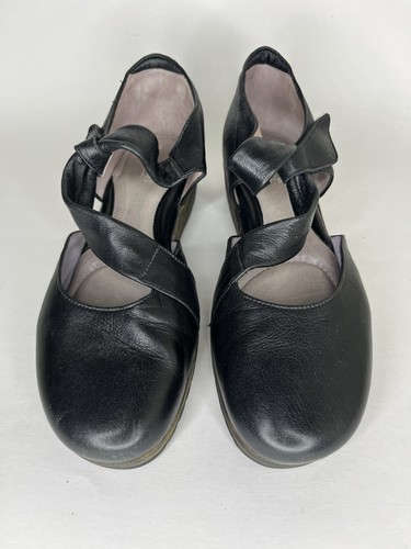 beautifeel women shoes Maryjanes Wedge Heel Women Size 38 US 7 Black Leather - Picture 18 of 18