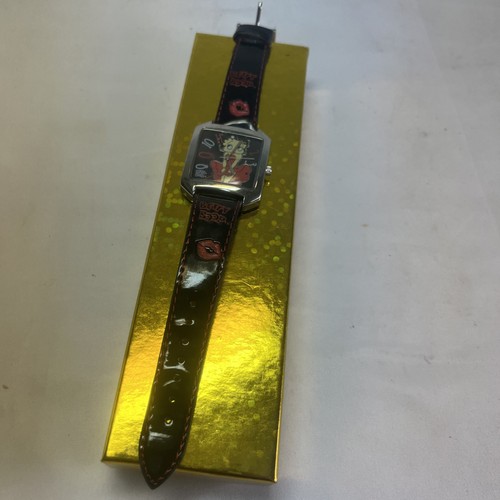 Betty Boop Black Vintage Watch Untested - Picture 2 of 7