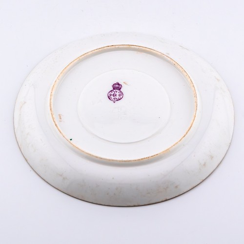 Antique Royal Worcester Porcelain Saucer Japanese Inspired Pink Enamel c.1884 - Picture 6 of 10