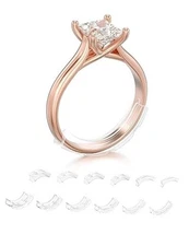 TUZAMA Invisible Ring Sizer Adjuster for Loose Rings Women 12 pcs (1.5-8 mm)