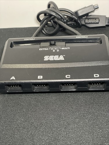 Sega Genesis Team Player Multi-tap Adapter MK-1647 2nd Rev 4 Way Play OEM TESTED - Picture 5 of 8
