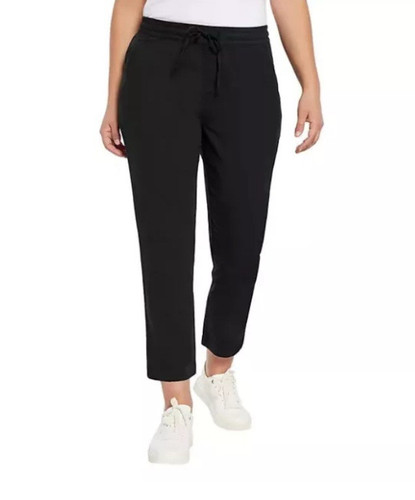 Gap Women's Pull-On Pants Size S True Black Casual Comfortable Everyday - Picture 1 of 10