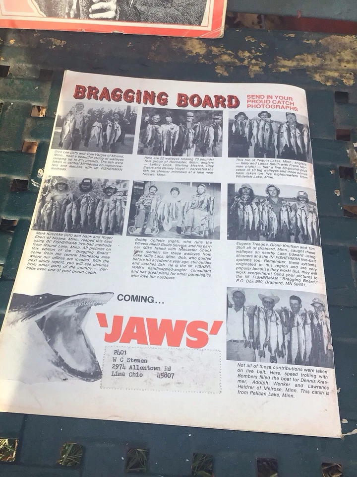 Vintage “In Fisherman “Magazine 1975 Segment 1 -Study Report 2- Free Shipping! Foto 2 de 2