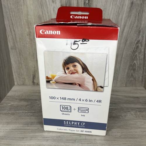 Canon Selphy CP1500 CP1300 CP1200 4x6 108 sheets Color Ink Paper Set KP-108IN