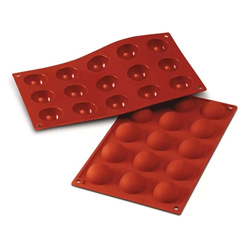 Stampo Silicone N° 15 Monoporzioni Semisfere 40 H 20 mm Silikomart - Pasticceria - Foto 4 di 4