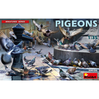 Piccioni Pigeons Kit 1:35 Miniart Kit Diorami -D- Neues Modell
