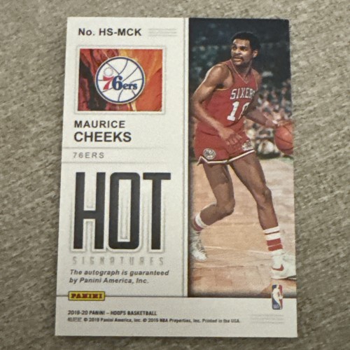 Maurice Cheeks 2019-20 NBA Hoops Hot Signatures Philadelphia 76ers #HS-MCK - Picture 2 of 2