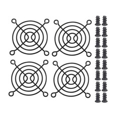 4pcs 60mm Fan Grill 60mm Guard Black With Screws black 60mm