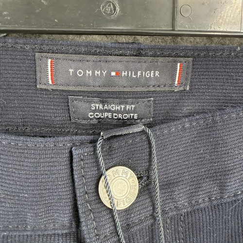 Tommy Hilfiger Hose Herren 38x30 dunkelblau Straight Fit XM04069 Stretch Freizeit - Bild 10 von 16
