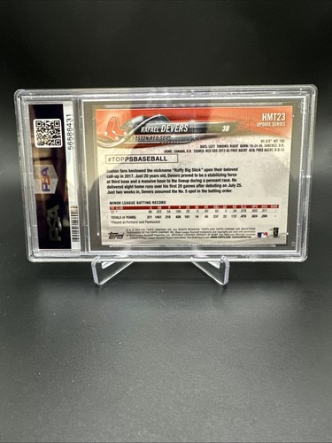 Actualización 2018 Topps Chrome #HMT23 Rafael Devers RC PSA 10 cantidad disponible - Imagen 2 de 2