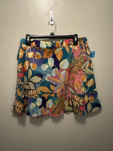 Cynthia Rowley Womens Skirt Size Large Floral Multicolor Lightweight Breathable - Picture 7 of 10