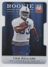 2012 Elite Rookie Aspirations Die-Cut /72 Vick Ballard #179 Rookie RC