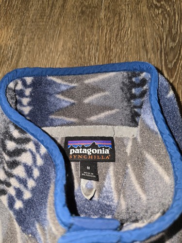 Patagonia Men’s M Synchilla Snap T Fleece Laughing Waters Smolder Blue Herbst 2017 - Bild 3 von 8