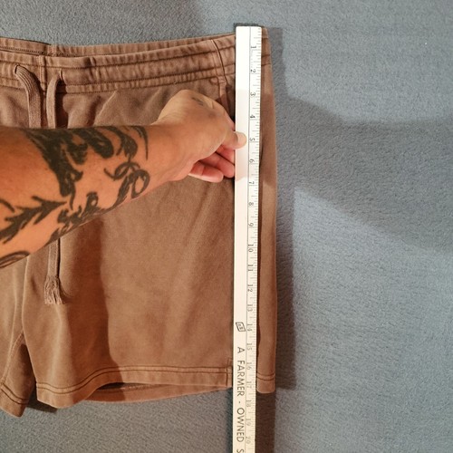 Pantalones Cortos Champion X Todd Snyder Hombres XL Marrón Terry Sudor Cintura Elástica Cordón - Imagen 5 de 11