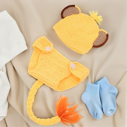  1 Set Kleinkind Fotoshooting Outfit: Löwe Kostüm Baby Fotografie - entzückendes Kleinkind - Bild 11 von 12