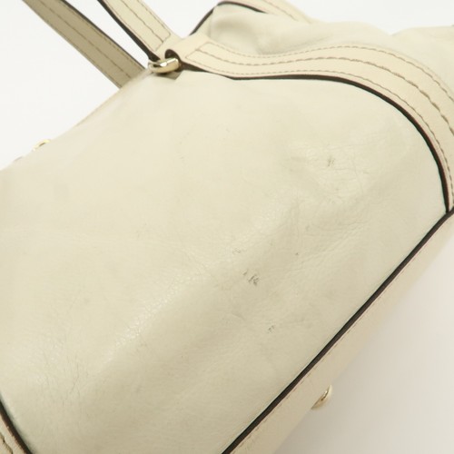 GUCCI Historia Interlocking G Leather Mini Boston Bag Ivory 181487 Auth Used F/S - Bild 13 von 24