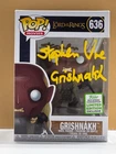 SIGNED Funko Pop! THE LORD OF THE RINGS - GRISHNAKH #636 COA AUTHENTICATED