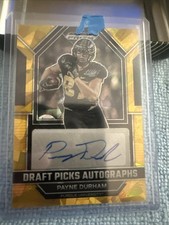 2023 Panini Prizm Draft Picks -Autographs Payne Durham #DPA-PAD Gold Ice Prizm 
