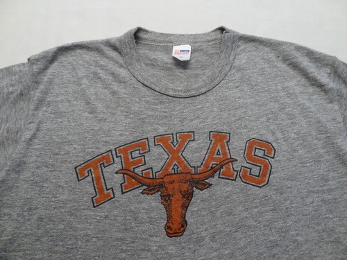 MJ Soffe Texas Longhorns L Thin Single Stitch Tee T-Shirt Vintage 80s Made in USA - Bild 6 von 9