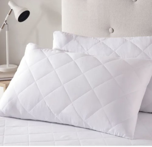 ~Quilted Super Soft Goose Feather 85% & Down 15% Extra Filled Pillow {1,2,4} - Picture 2 of 3