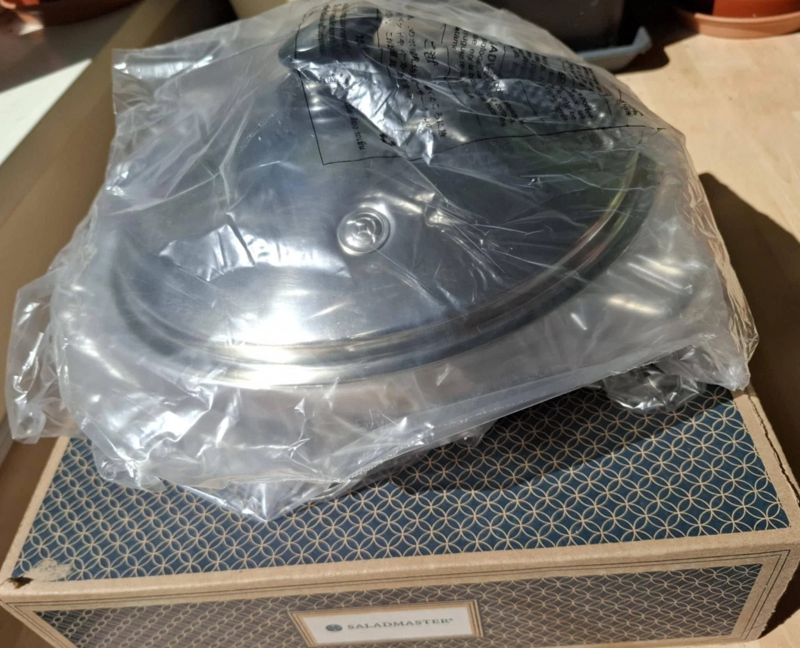 Saladmaster Cookware 316 Titanium Stainless Steel 5Qt./4.7L Wok New