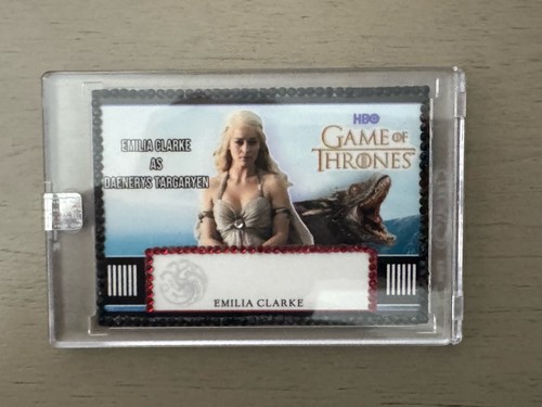 Emilia Clarke Game of Thrones Daenerys Targaryen 2023 Card Custom Framed Sealed - Picture 3 of 3